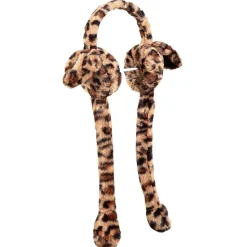 Cache oreilles dansantes léopard marron et noir