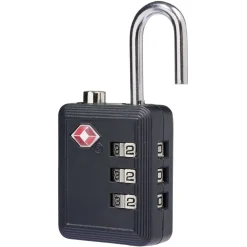 Cadenas de voyage avec code de sécurité noir