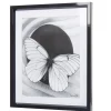 Cadre déco papillon noir et blanc