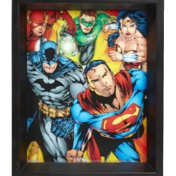 Cadre effet relief 3D Comics supers héros