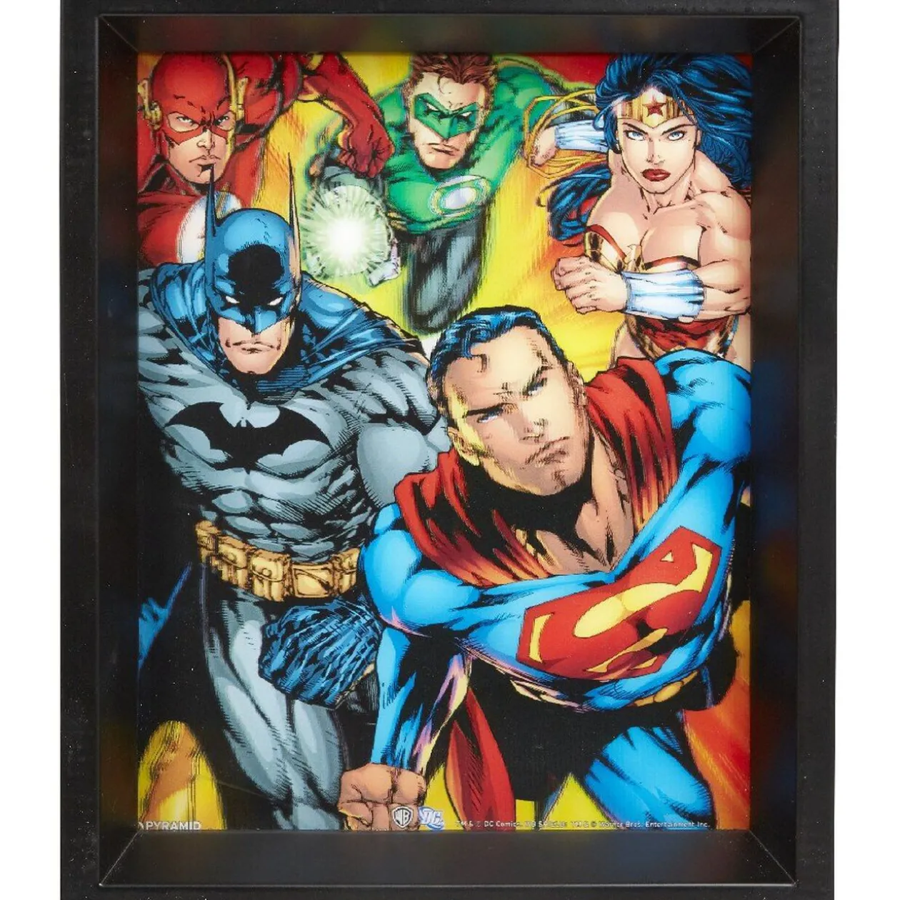 Cadre effet relief 3D Comics supers héros