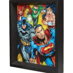 Cadre effet relief 3D Comics supers héros