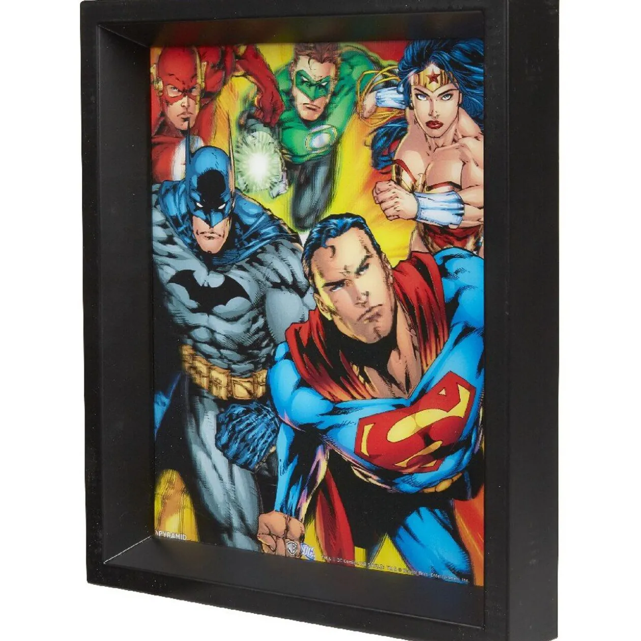 Cadre effet relief 3D Comics supers héros