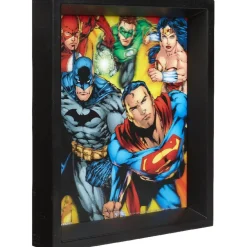 Cadre effet relief 3D Comics supers héros