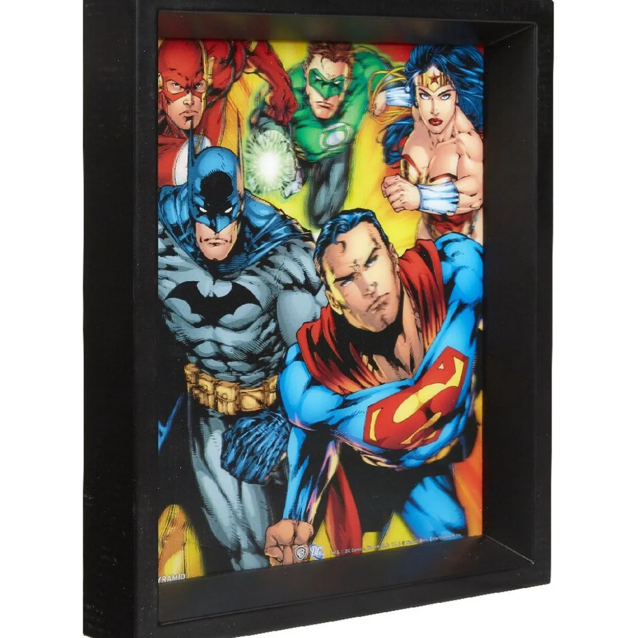 Cadre effet relief 3D Comics supers héros