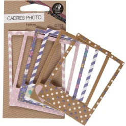 Cadre photo en carton x6