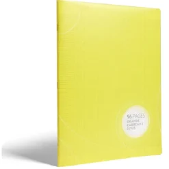 Cahier 96 pages seyès grands carreaux 24x32cm - 6 coloris