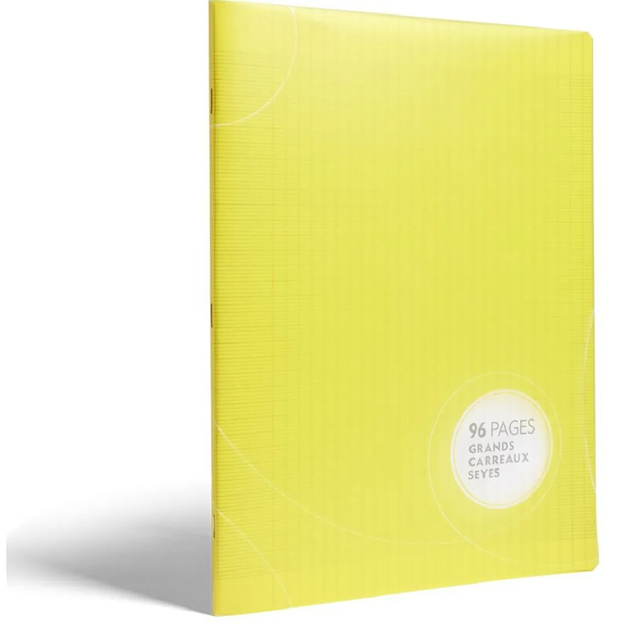 Cahier 96 pages seyès grands carreaux 24x32cm - 6 coloris