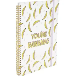 Cahier à spirale avec élastique latéral format A4 184 pages