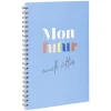 Cahier à spirale inscription Mon Futur format A4 bleu 184 pages