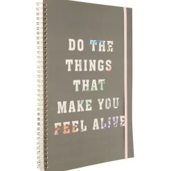 Cahier à spirales message A4 160 pages