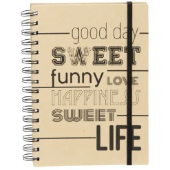 Cahier A5 96 pages effet papier kraft