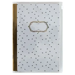 Cahier A5 motif triangle noir 70 pages