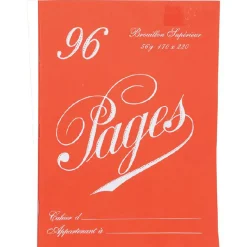 Cahier de bouillon 96 pages