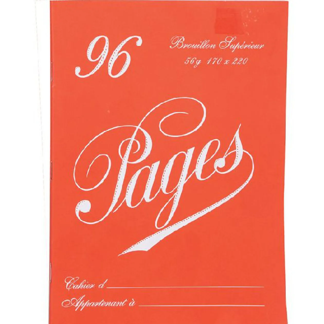 Cahier de bouillon 96 pages