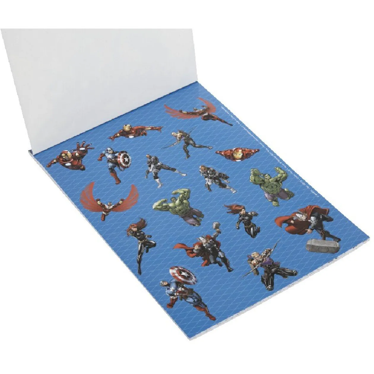 Cahier de coloriage A5 avec autocollants Avengers