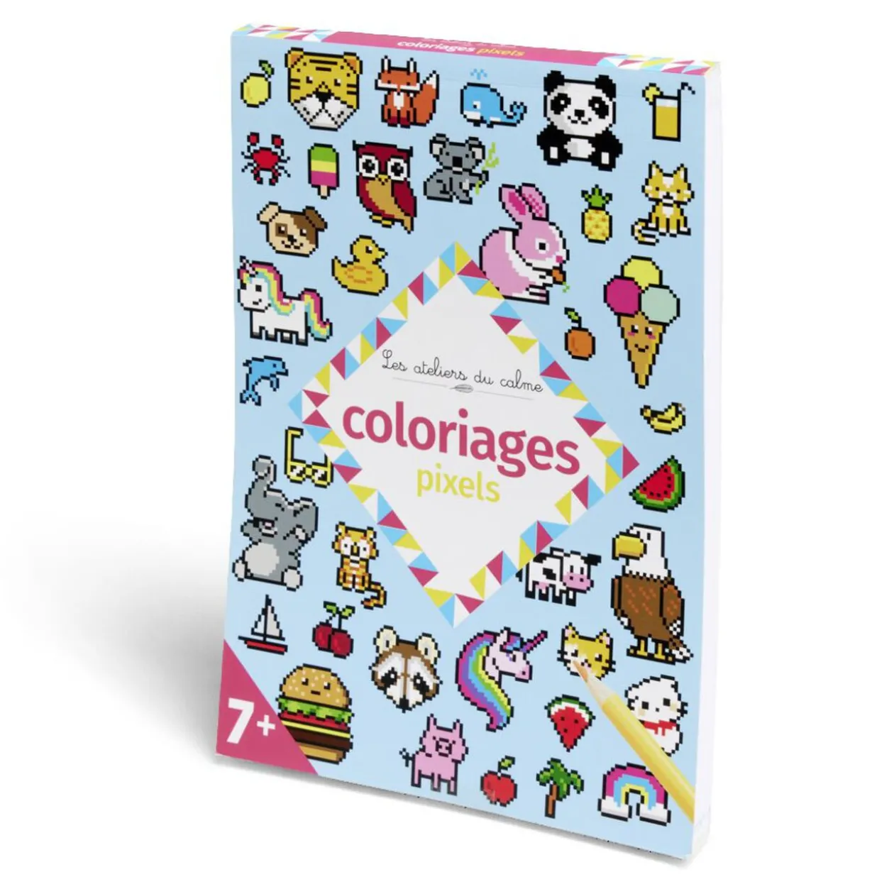 Cahier de coloriage Les ateliers du calme - coloriages pixels