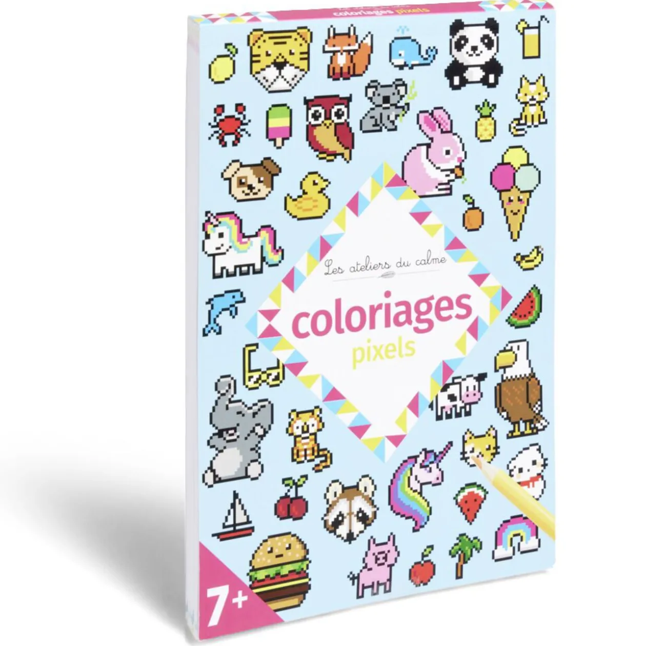 Cahier de coloriage Les ateliers du calme - coloriages pixels