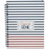Cahier de texte à spirales rayures