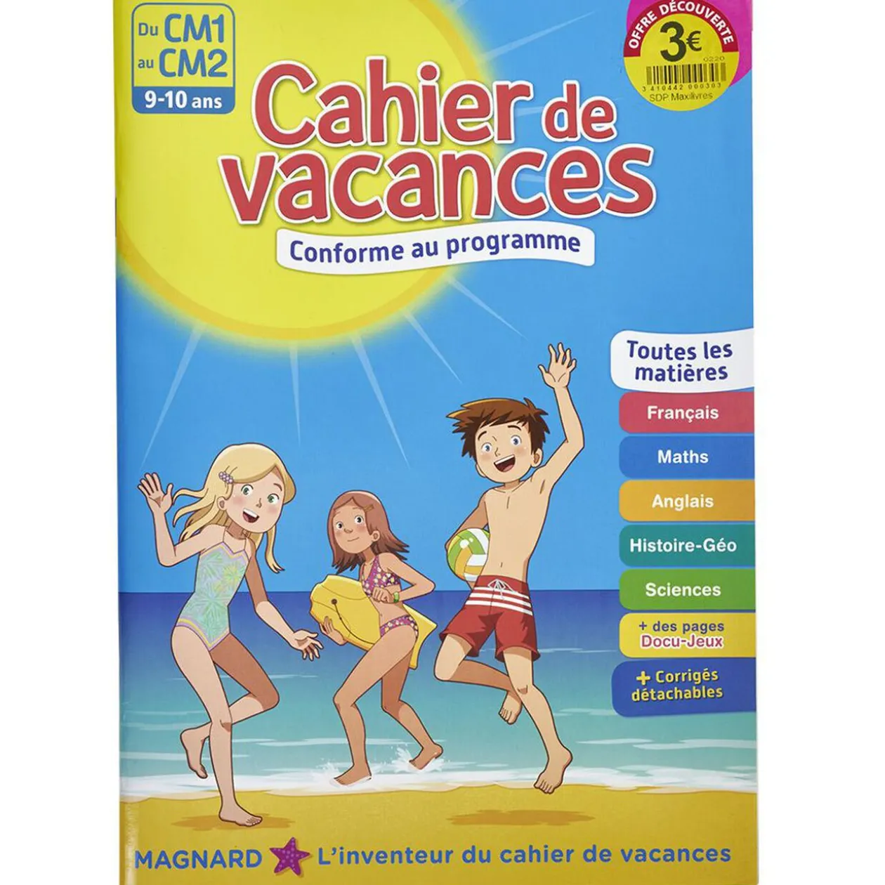 Cahier de vacances enfant
