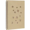 Cahier en kraft avec étoiles A5 140 pages