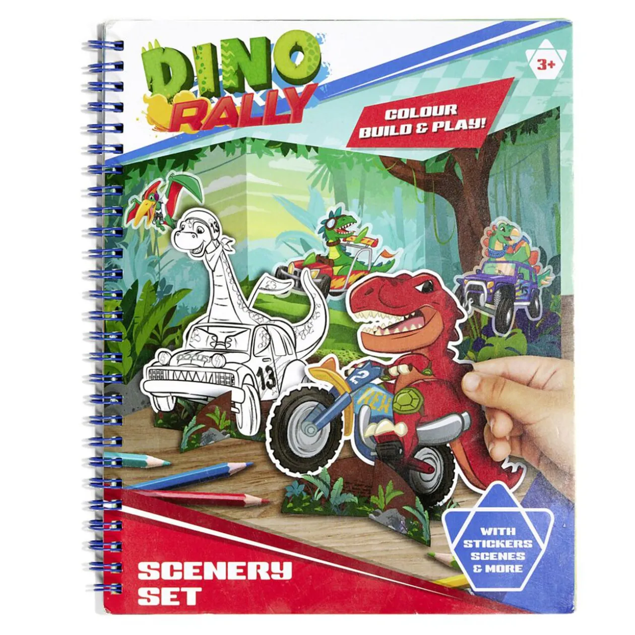 Cahier figurine carton à assembler dinosaure