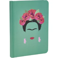 Cahier format A6 motif geisha vert et rouge 184 pages