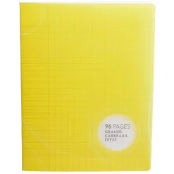 Cahier grands carreaux couverture rigide 96 pages 17x22cm x5
