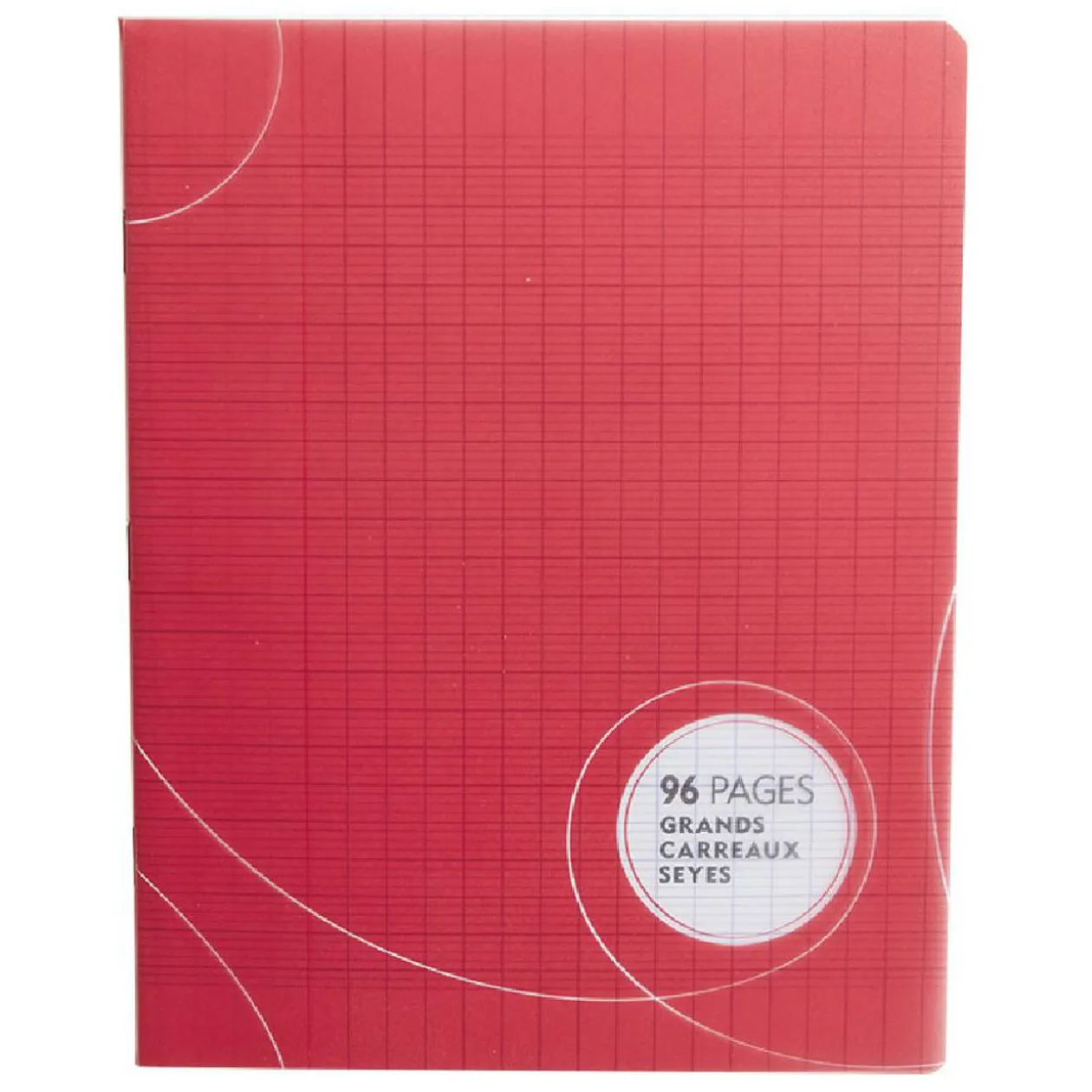 Cahier grands carreaux couverture rigide 96 pages 17x22cm x5