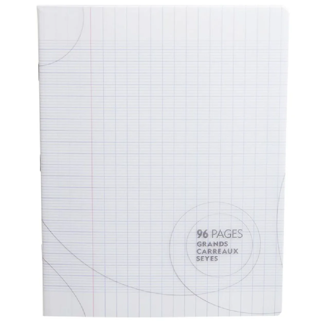 Cahier grands carreaux couverture rigide 96 pages 17x22cm x5