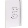 Cahier élastique latéral inscription Tout un poème A5 blanc 160 pages
