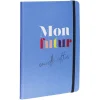 Cahier élastique latéral inscription Mon futur format A5 bleu 160 pages