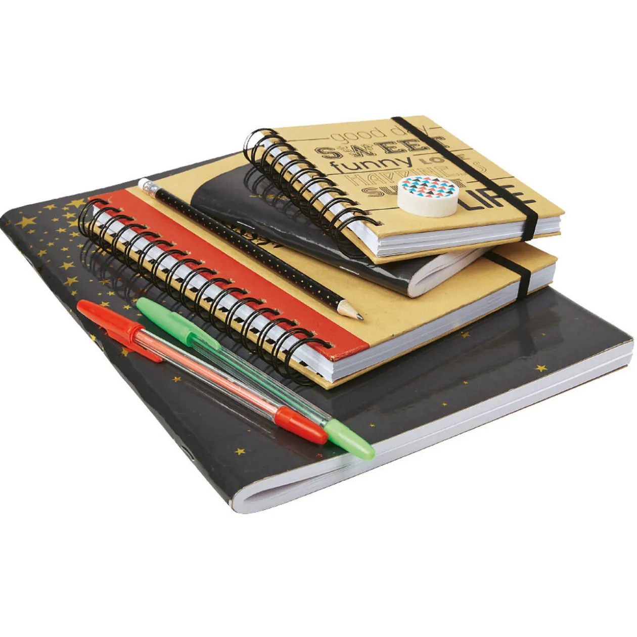 Cahier spirale couverture fantaisie