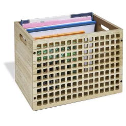 Caisse de rangement en bois 35x24xH25cm