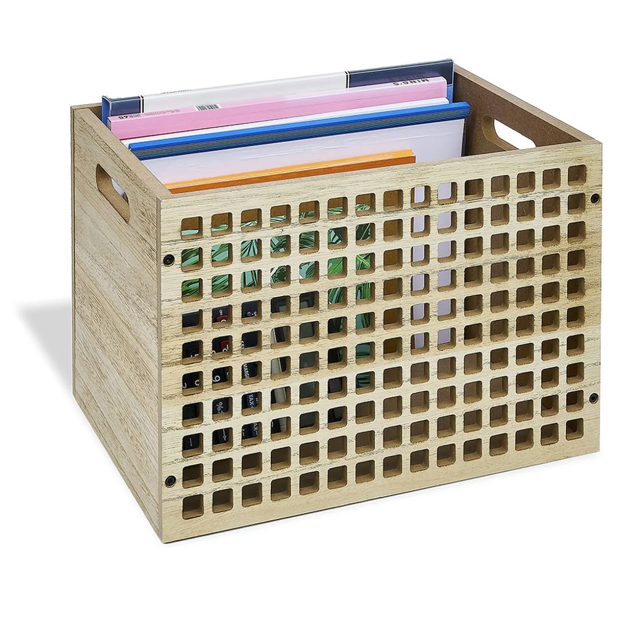 Caisse de rangement en bois 35x24xH25cm