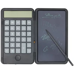 Calculatrice avec tablette d'écriture 15x9cm