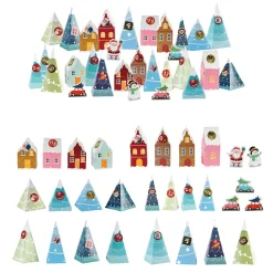 Calendrier de l'Avent 24 maisons à assembler