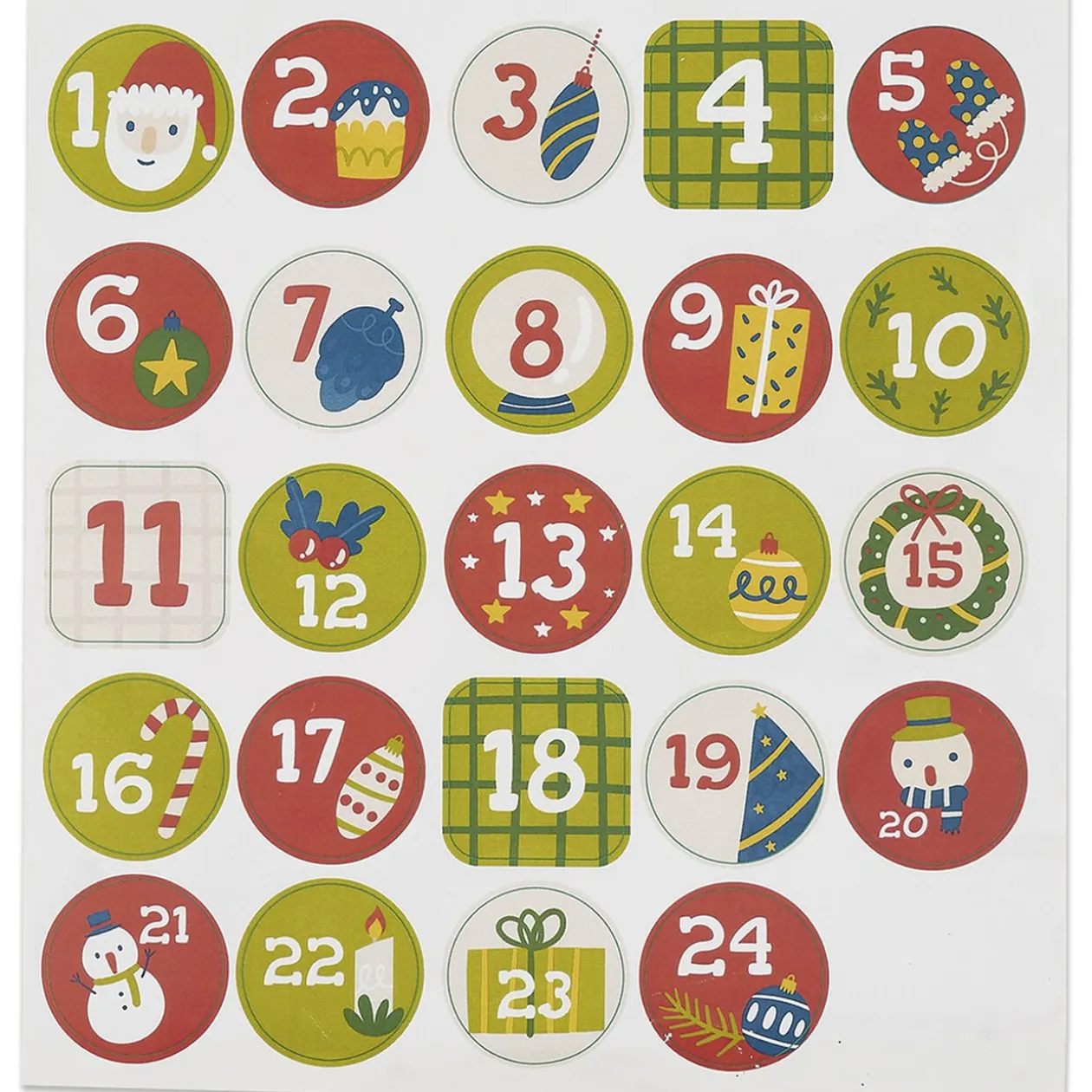 Calendrier de l'Avent 24 maisons à assembler