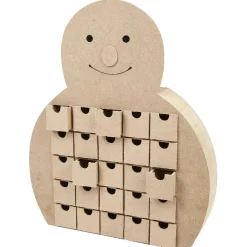 Calendrier de l'avent bonhomme de neige à décorer medium
