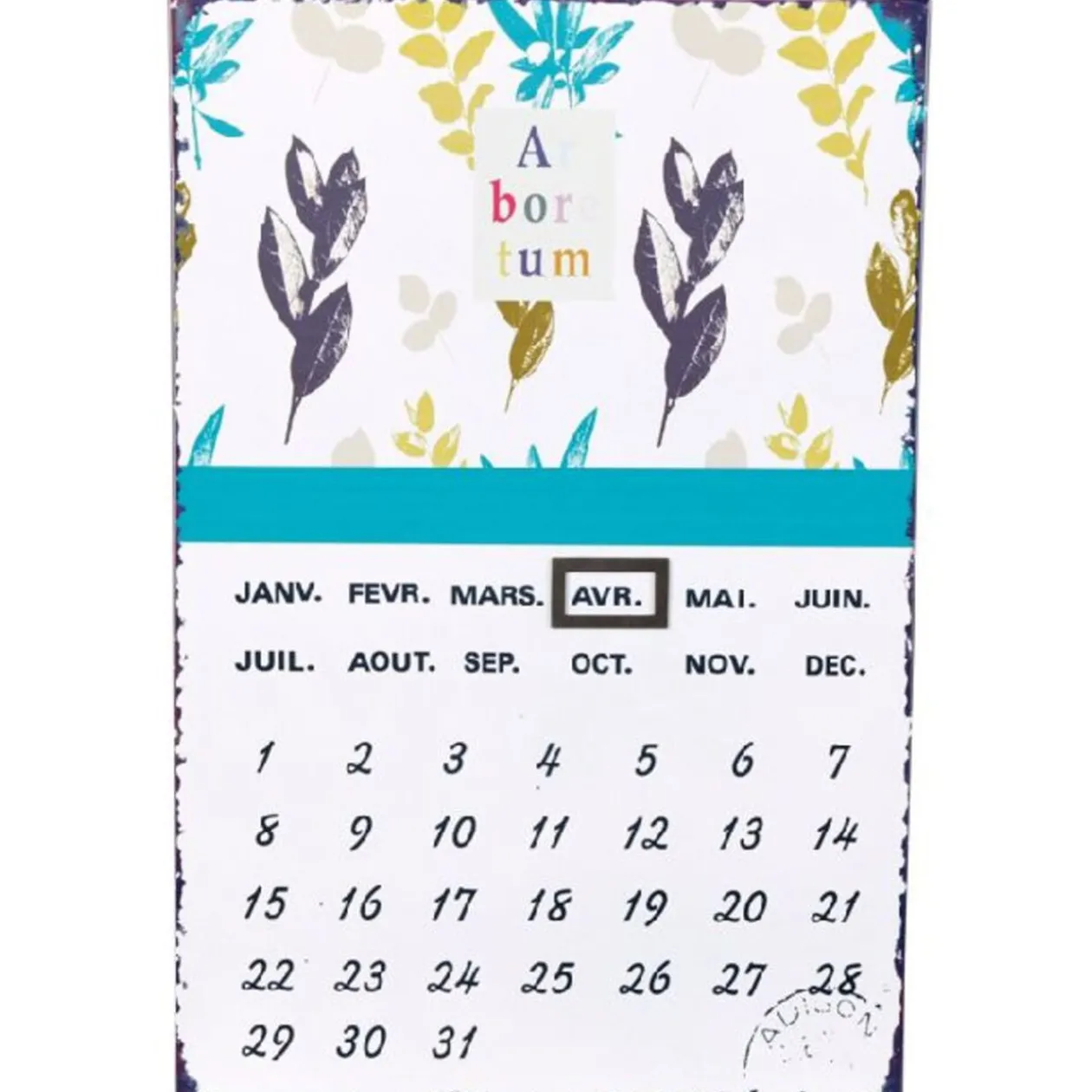 Calendrier design fleurs