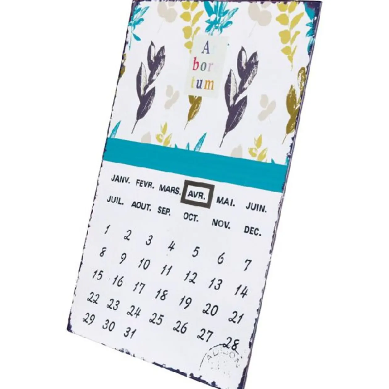 Calendrier design fleurs