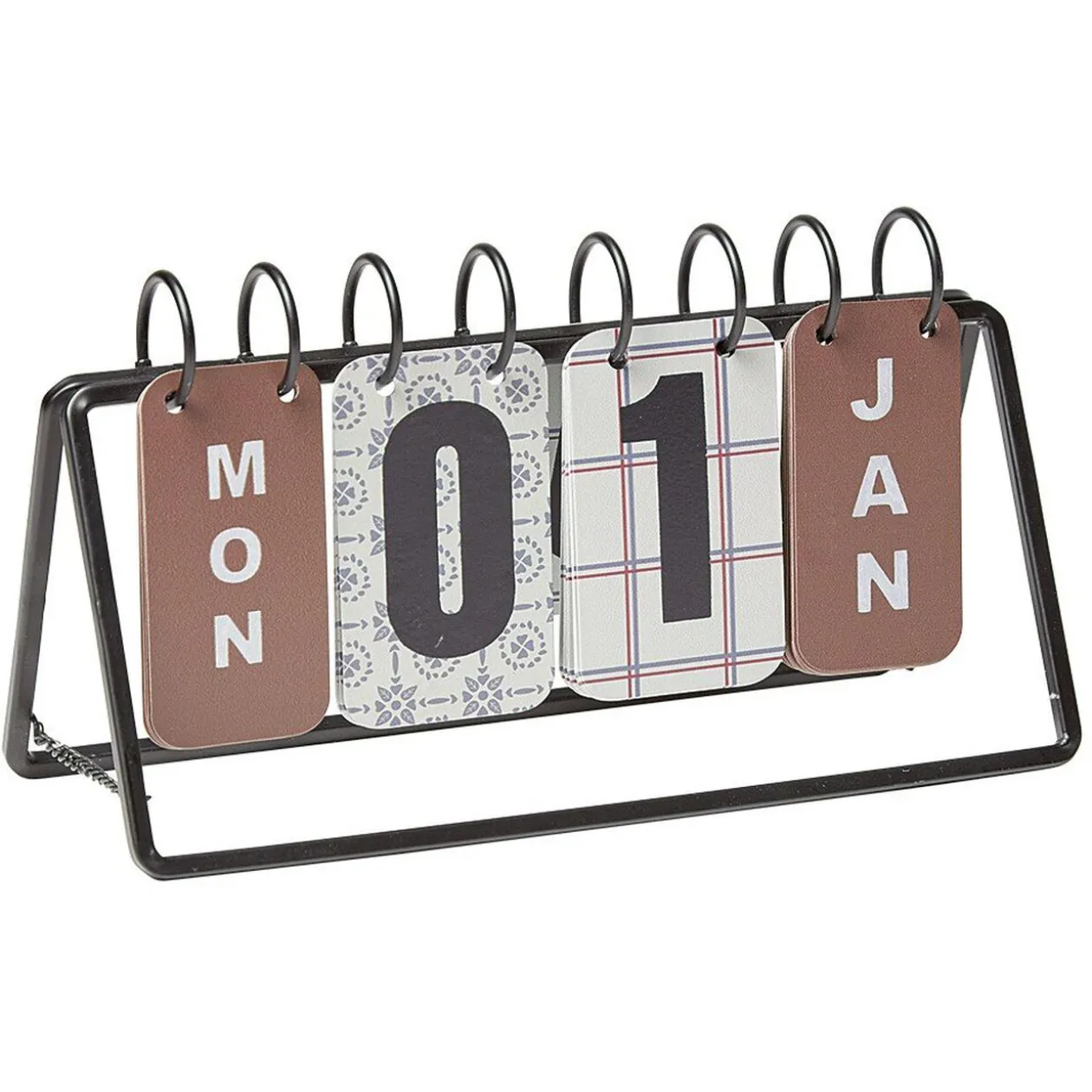 Calendrier perpétuel en métal