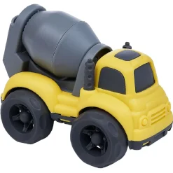 Camion benne ciment plastique jaune 10x6,5xH7 cm