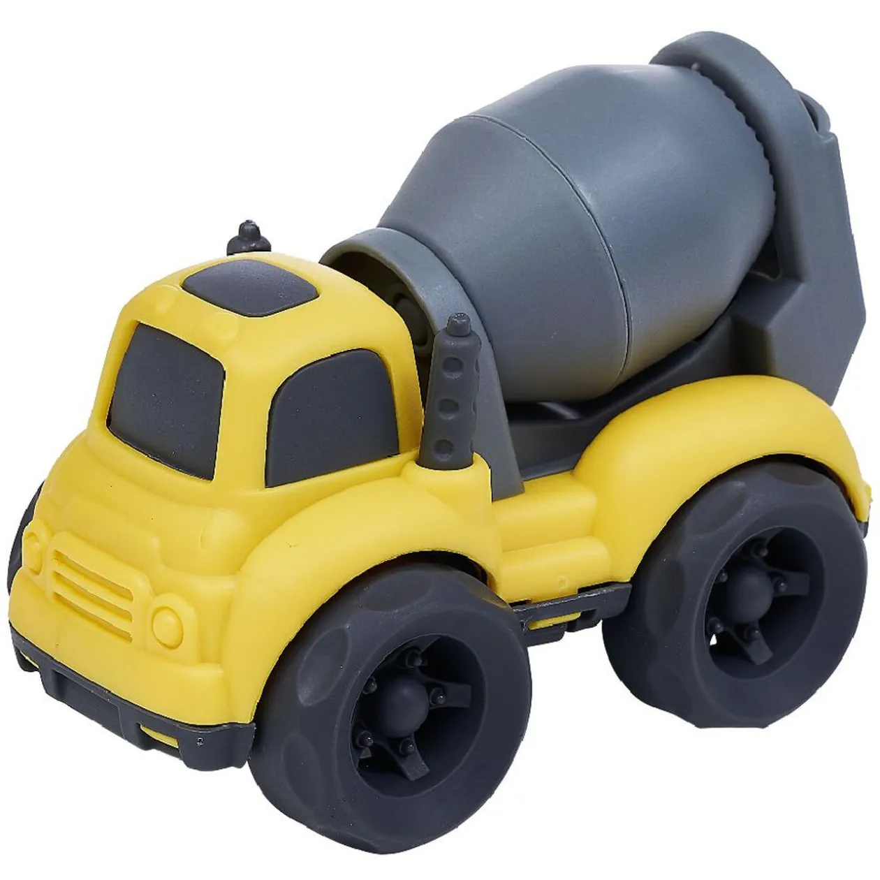 Camion benne ciment plastique jaune 10x6,5xH7 cm