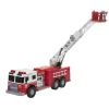 Camion de pompier avec grue sonore et lumineux