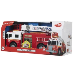 Camion de pompier avec grue sonore et lumineux