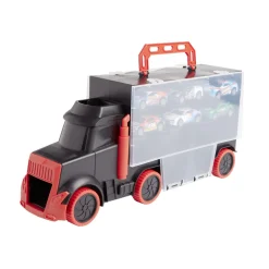 Camion de transport avec 6 voitures