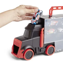 Camion de transport avec 6 voitures