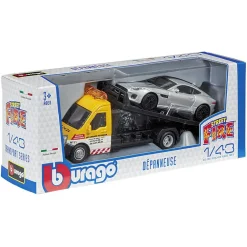 Camion dépanneuse + voiture 1/43e métal