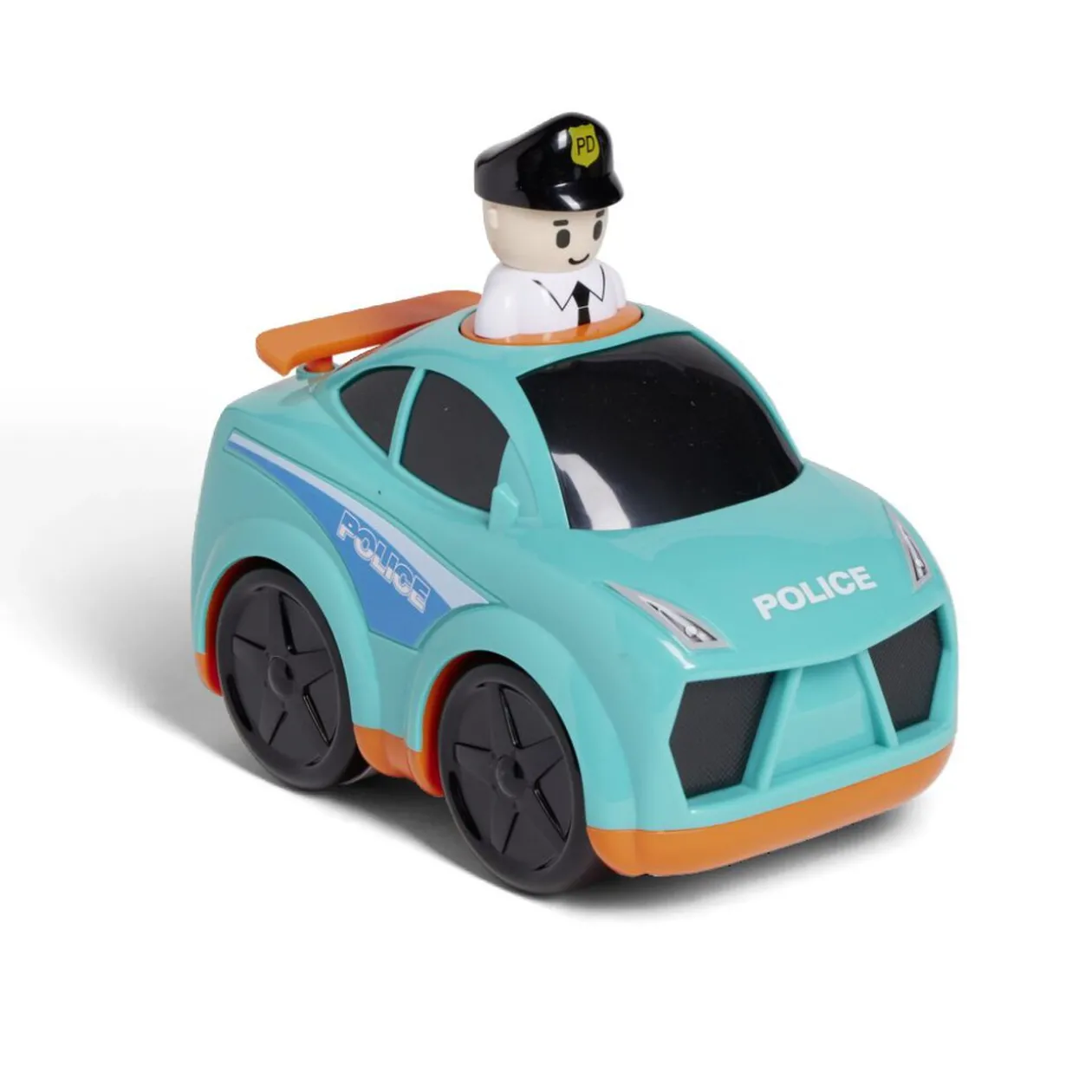 Camion friction police ou pompier 16,4x10,5xH15,4cm - 2 modèles